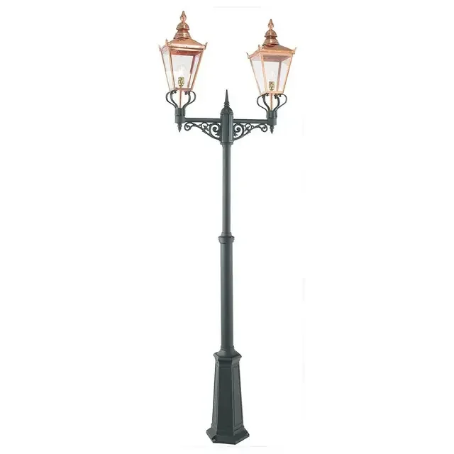 Chelsea 2 Light Copper IP44 Lamp Post Light