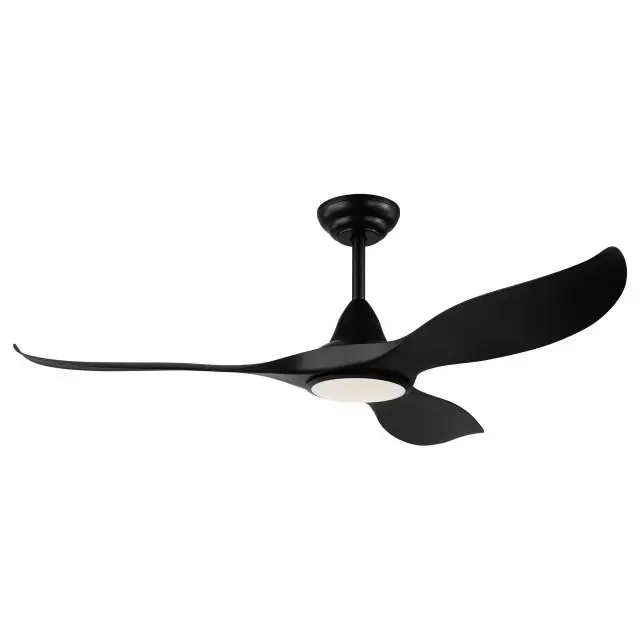 CIRALI 52 Black with Remote Control Ceiling Fan and Light