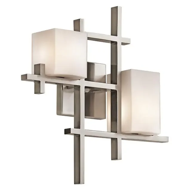 City Lights 2 Light Classic Pewter Wall Light