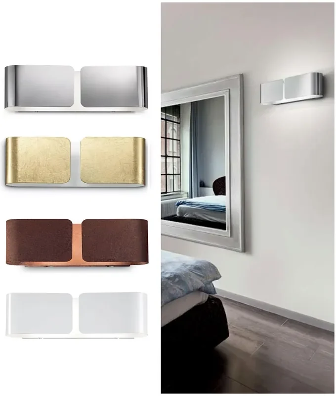 Clip Style Wall Light with Glass Diffuser – 5 Finishes