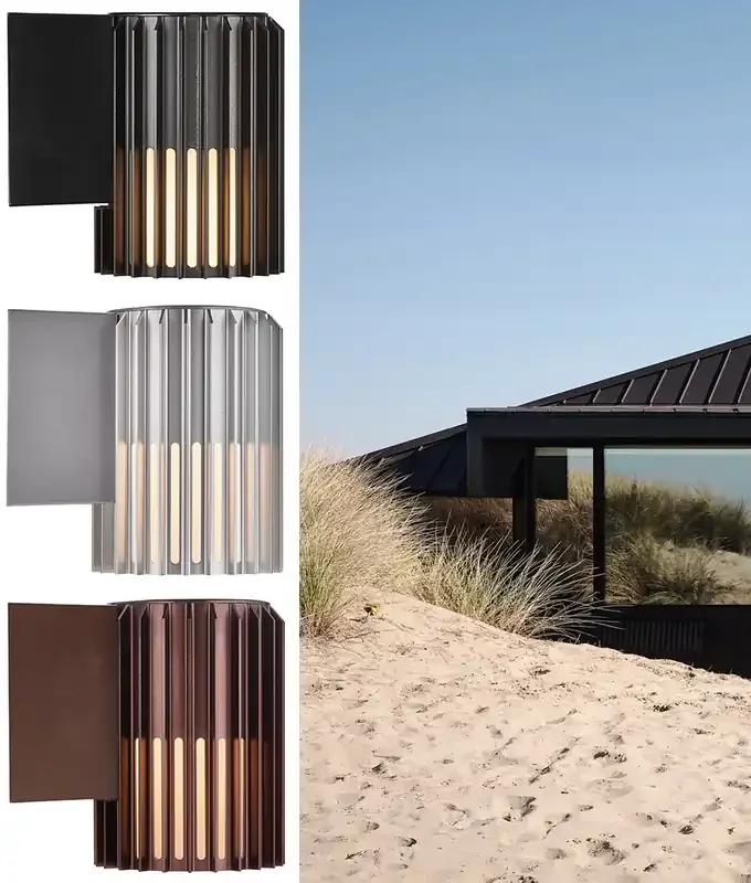 Coastal Safe – Sculptural Aluminum Exterior Wall Light