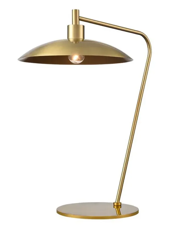 Cole Cymbal Aged Brass Table Lamp