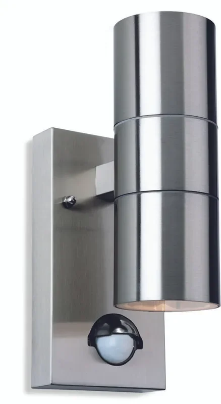 Colt 2 Light Stainless Steel with PIR Sensor IP44 Downward Wall Light