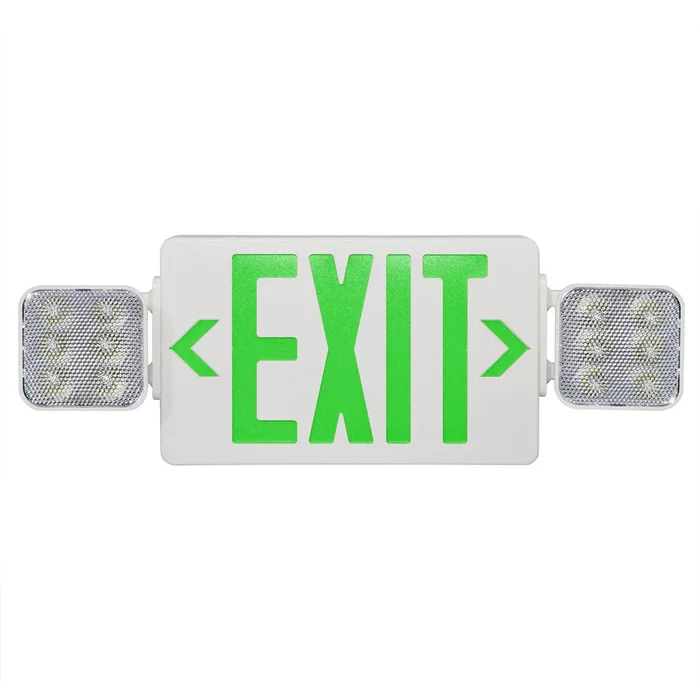 Combination LED Emergency & Exit Light – UL Listed