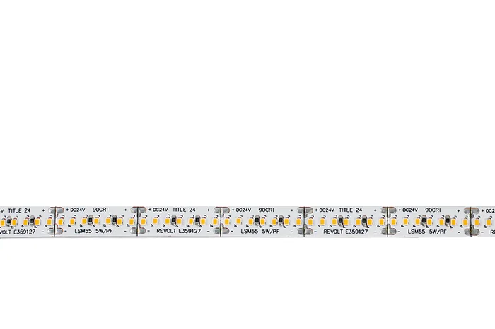Core Lighting LSM55-24K-16FT-24V Indoor Flexible LED Tape Light Strip, 16.4 Ft., 5.5W, 24V, 2400K