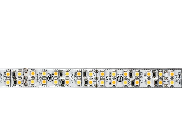 Core Lighting LSM60MX-2250-16FT-24V Indoor Color-Tuning Flexible LED Tape Light Strip, 16.4 Ft., 6W, 24V, 2200K/5000K