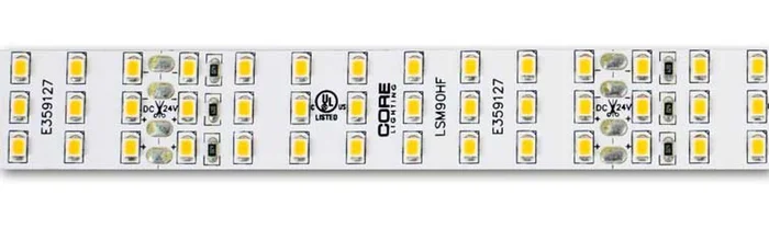 Core Lighting LSM90HF-27K-16FT-24V High-Output Indoor Flexible LED Tape Light Strip, 16 Ft., 7.9W, 24V, 2700K