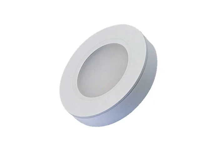 Core Lighting PLC300-40K-SI-24V-HC90 LED Puck Light, 3W, 24V, 4000K, Silver