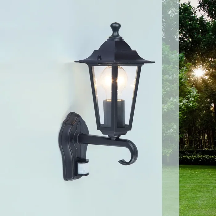 Corniche Outdoor Wall Lantern with PIR Motion Sensor