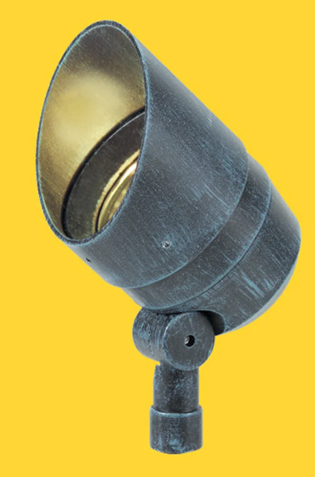 Corona Lighting CL-507-BK Diecast Aluminum Outdoor Directional Light, 12V, 50W MR16, Black