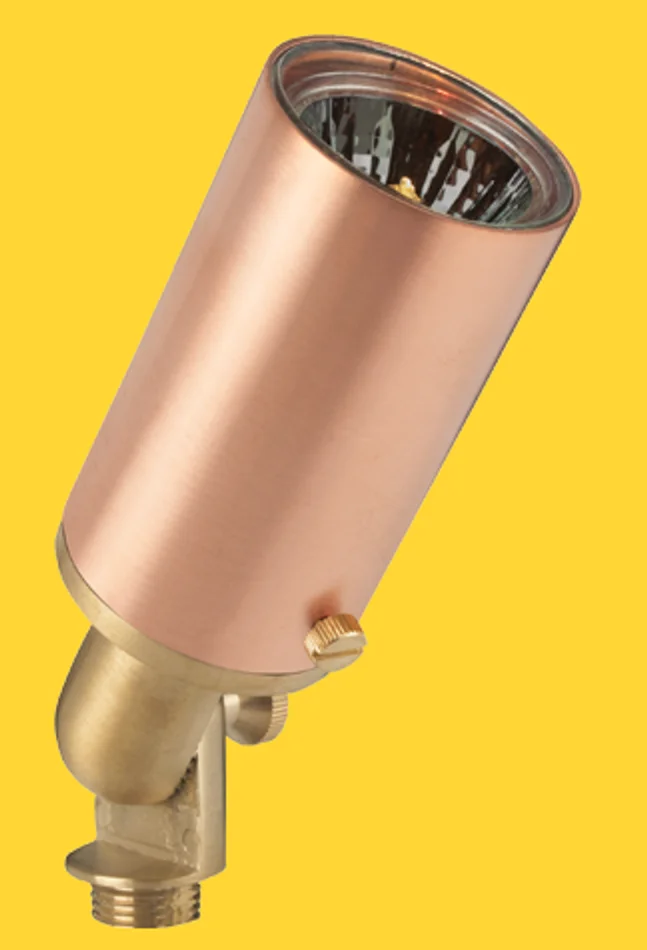 Corona Lighting CL-540C-RC Solid Copper Outdoor Directional Light, 12V, 35W MR16, Raw Copper