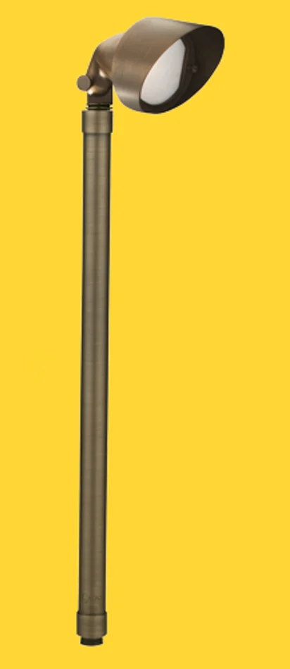 Corona Lighting CL-734B-AB Cast Brass Outdoor Path Light, 12V, 50W MR16, Antique Bronze