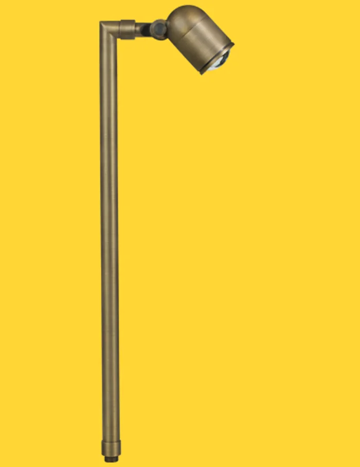 Corona Lighting CL-745B-AB Cast Brass 24″ Outdoor Path Light, 12V, 50W MR16, Antique Bronze