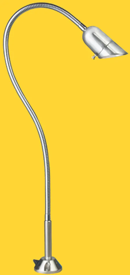 Corona Lighting CL-807-D-SI-24 24″ Flexible Steel BBQ Deck Light, 12V, 35W MR16, Silver