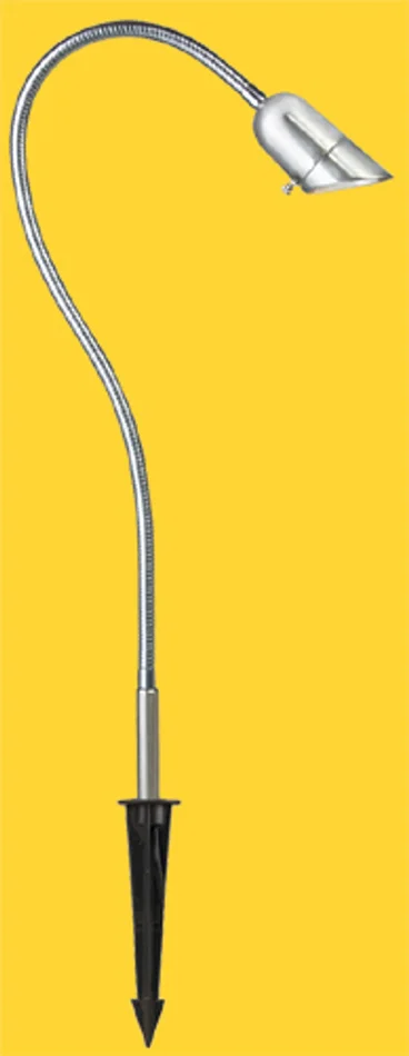 Corona Lighting CL-807-F-SI-36 36″ Flexible Steel Garden Light, 12V, 35W MR16, Silver
