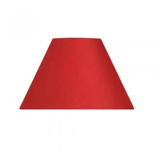 Cotton Coolie Red 30cm Shade Only