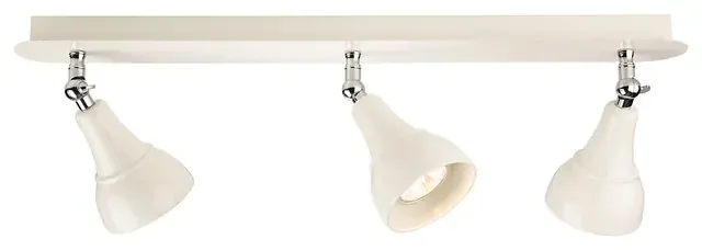 Country 3 Light Cream Adjustable Bar Spotlight