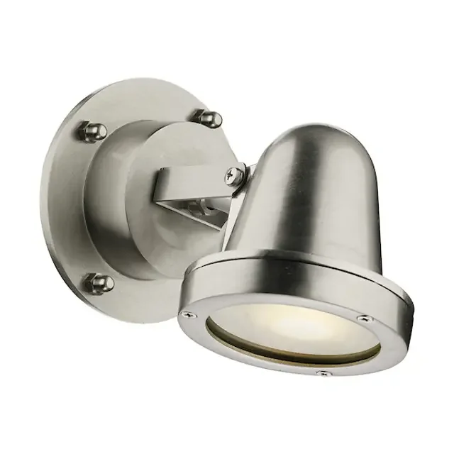 Cove Nickel IP44 Wall Spotlight