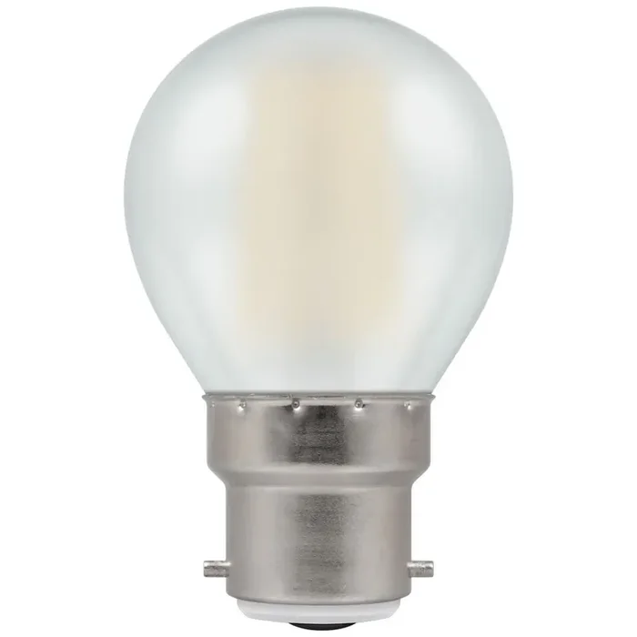 Crompton 5w PEARL Warm White 2700k Dimmable LED Round Golfball Bulb, 40w Equivalent