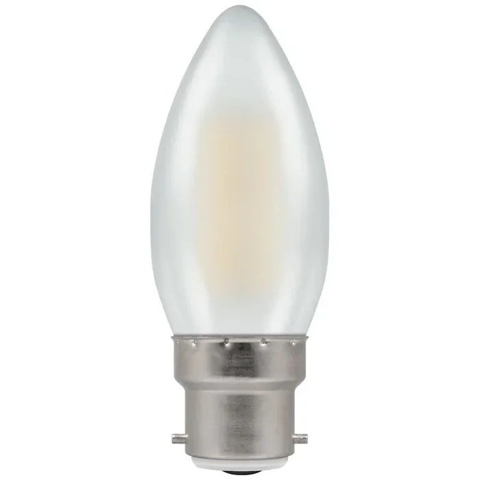 Crompton PEARL 5w, 40w Equivalent Dimmable Filament LED Candle Bulb (470lm)
