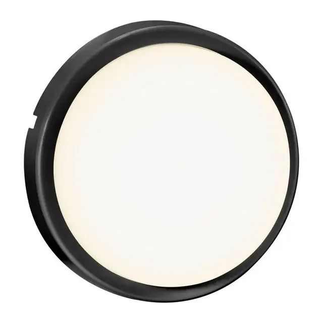 Cuba Energy Black 3000K IP54 LED Wall Light