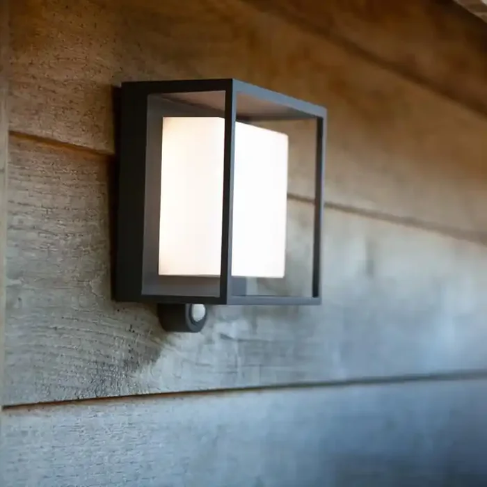 Curtis Solar LED Outdoor Wall Light with PIR Sensor