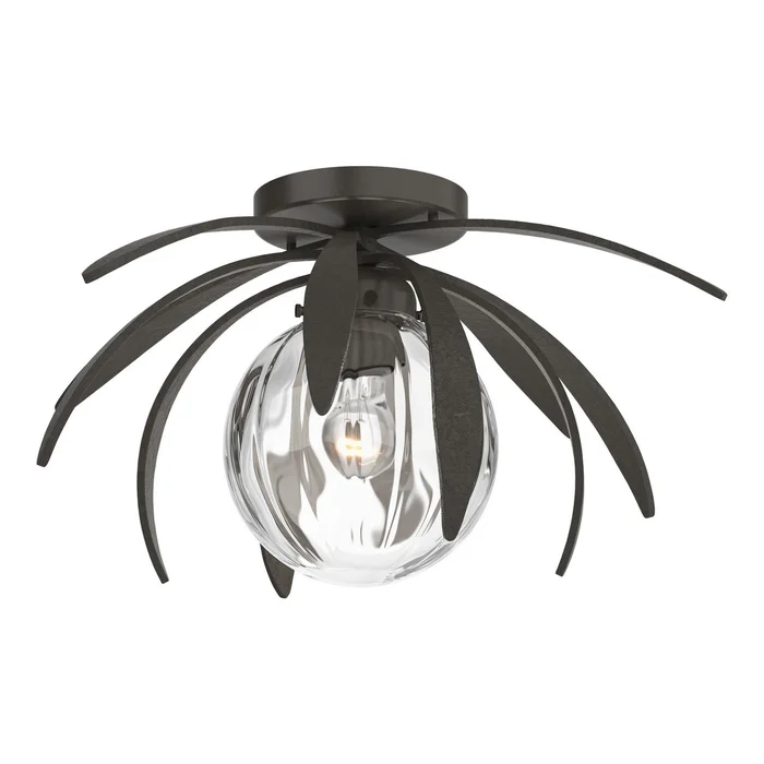 Dahlia One Light Semi-Flush Mount in Dark Smoke (39|124350-SKT-07-LL0631)