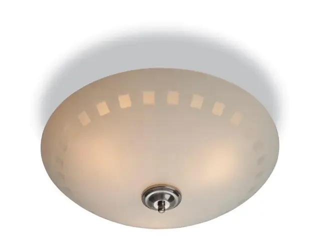 Daisy 3 Light Opal Glass with Decorative Pattern Semi Flush Ceiling Light