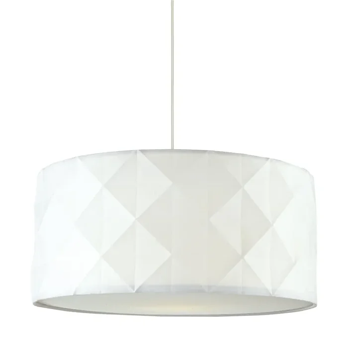 Dar Lighting Aisha Faceted Easy Fit Shade White • AIS652