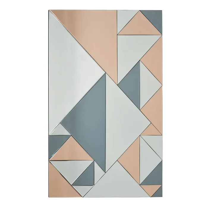 Dar Lighting Ephesus Rectangle Mirror Smoked & Rose Gold 120cm x 80cm • 002EPH12080