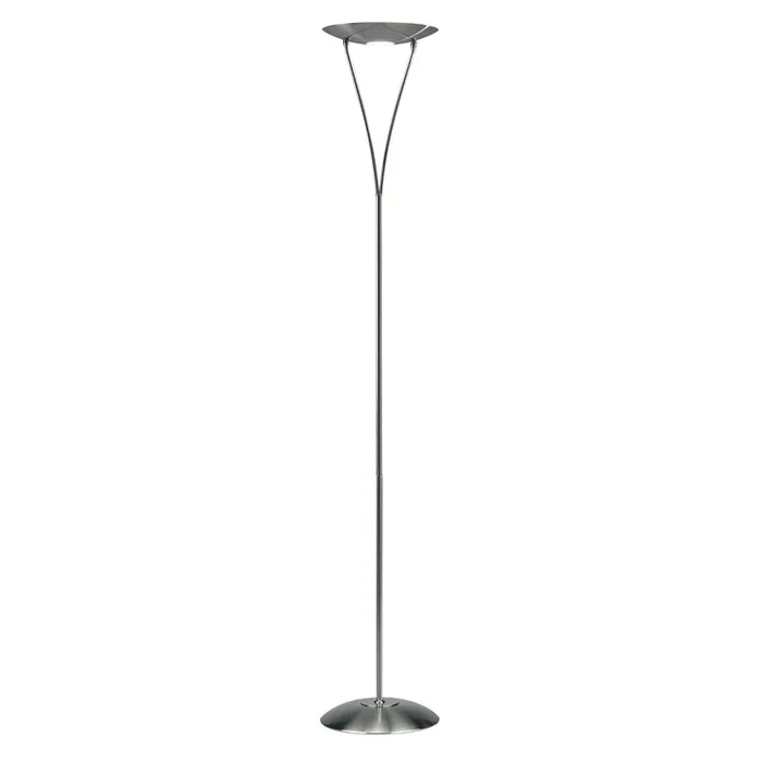 Dar Lighting Opus Floor Lamp Satin Chrome • OPU4946