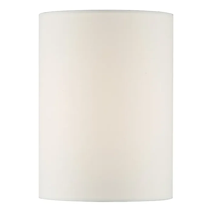 Dar Lighting Tuscan Ivory Cotton Cylinder Shade 13cm • S1061