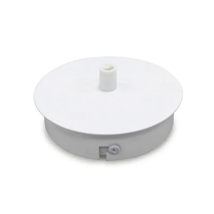 Deco Dreifa Ceiling Box Matt White, c/w Cable Grip, Earth Wire & 3 Pole Terminal Block • D0383