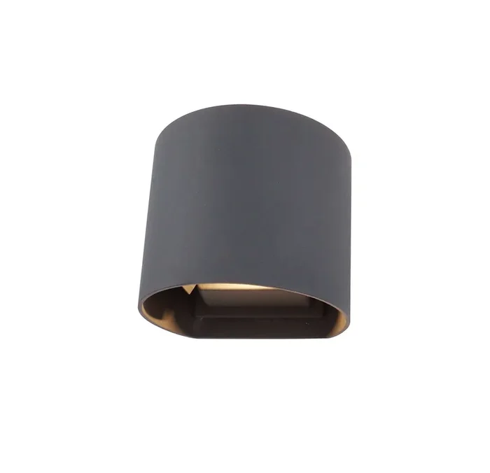 Deco Ottawa Up & Downward Lighting Wall Light 2x3W LED 3000K, Anthracite, 410lm, IP54, 3yrs Warranty • D0455