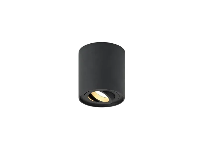 Deco Rico Adjustable Cylinder Spotlight, 1 Light GU10, Sand Black • D0478