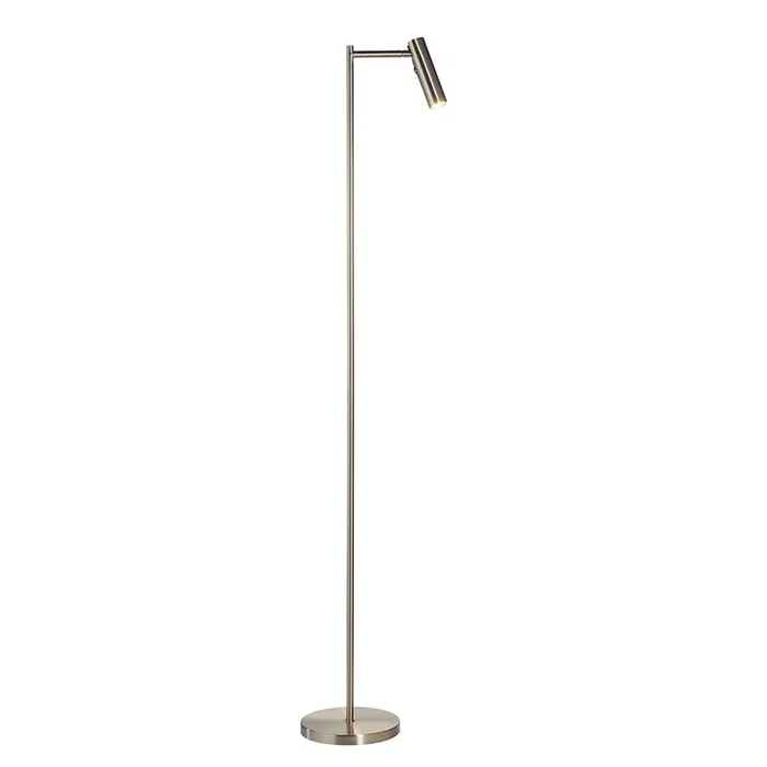 Dedicated Reader Task Floor Lamp – Satin Nickel (0711DED98116)