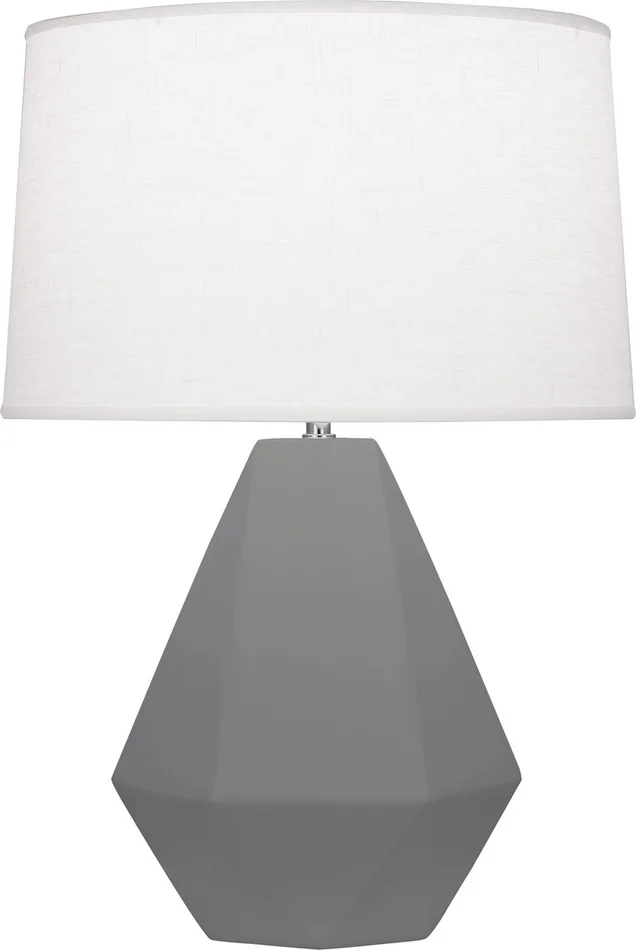 Delta One Light Table Lamp in Matte Ash Glazed Ceramic (165|MCR97)