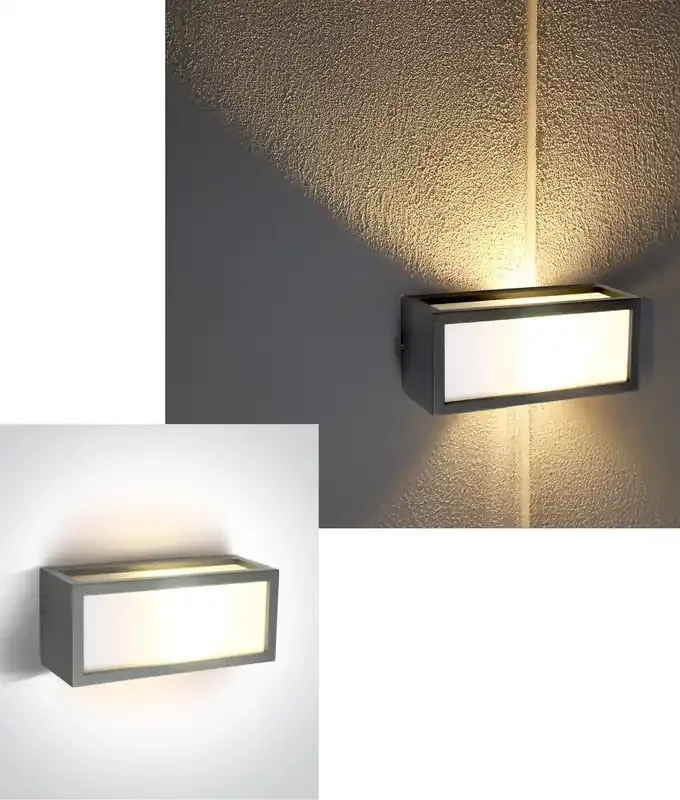 Die Cast Outdoor Wall Light with Opal Glass