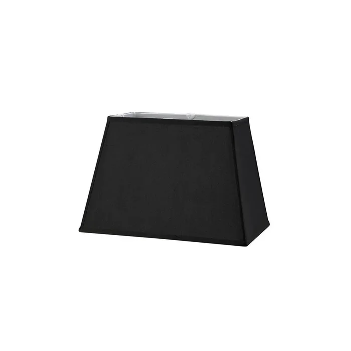 Diyas Maxine Rectangular Plain Fabric Shade, 270/360x 240mm, Black • ILS20285