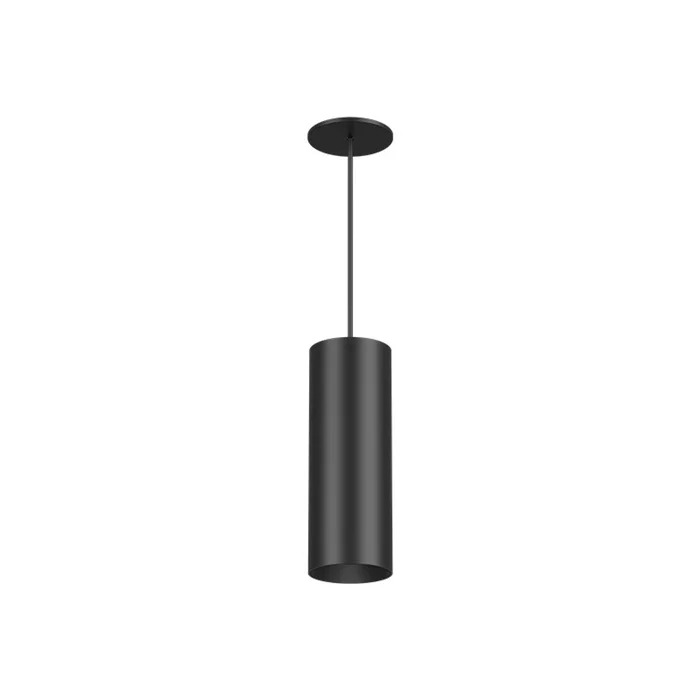 DMF Lighting DC4-C2-S-S-D-15-GA-0-00-00-27-BK-T-00-R 4″ Small LED Cylinder Pendant Mount, 24″ Cord, 1500 Lumens, TRIAC/ELV Dimming, 2700K, Black