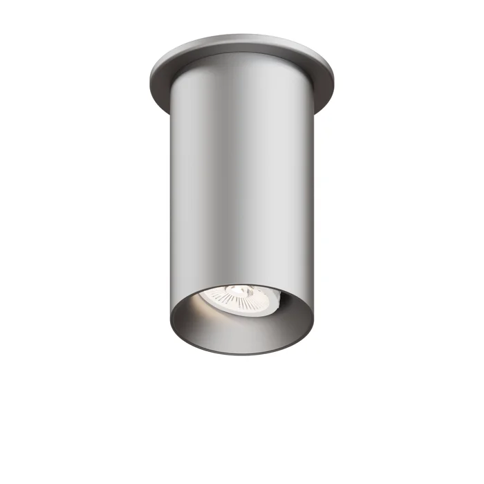 DMF Lighting XCS-R-6-S-D-12-FL-0-35-BA-T-00-S Adjustable 6 Inch LED Cylinder Surface Mount, Flood (40°) Beam, 1250 Lumens, TRIAC/ELV Dimming, 3500K, Brushed Aluminum