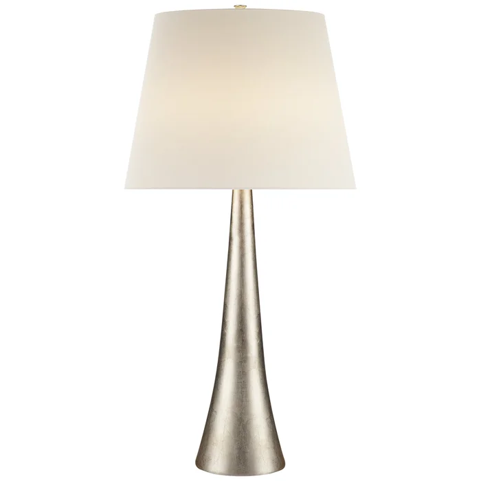 Dover One Light Table Lamp, Burnished Silver Leaf