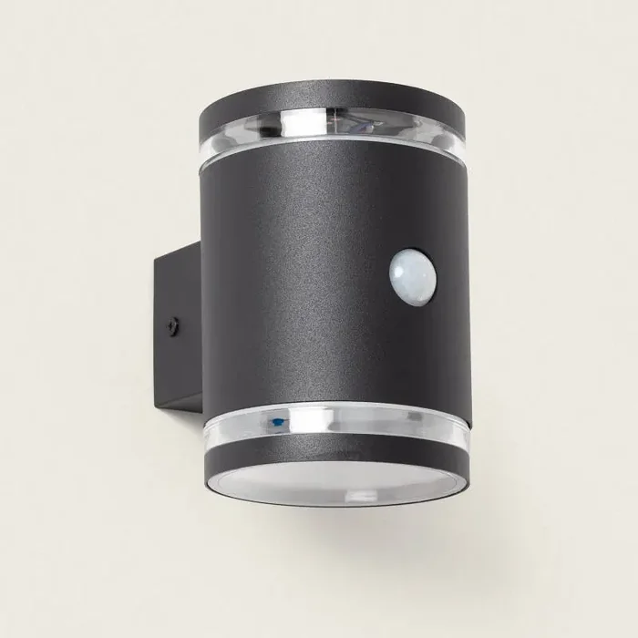 Draco Aluminium Outdoor Solar LED Wall Lamp with Motion Sensor – Ledkia