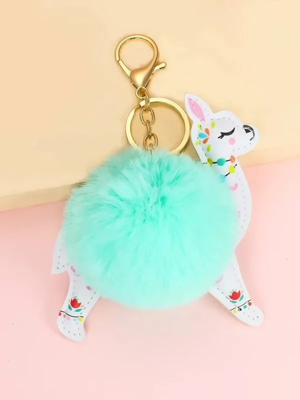 Drama Llama Pompom Bag Charm / Keyring
