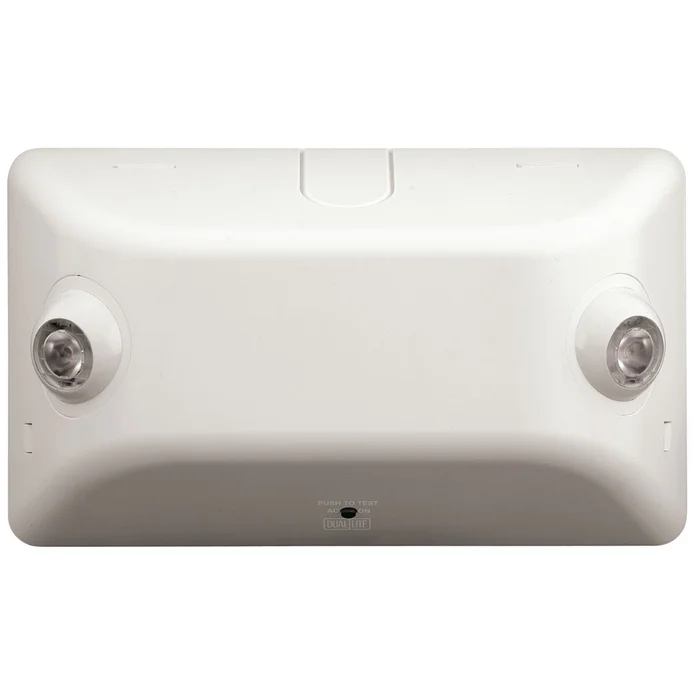 Dual-Lite EV2I-B Architectural LED Emergency Light with Self-Test and Self Diagnostics, 120/277VAC, 1W LED Heads, Black