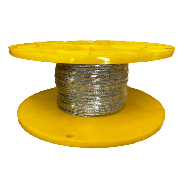 Dyna-Tite WC3 (Rize RWC3) 500 Foot Reel of 3/32 Inch Galvanized Steel Wire Rope Cable