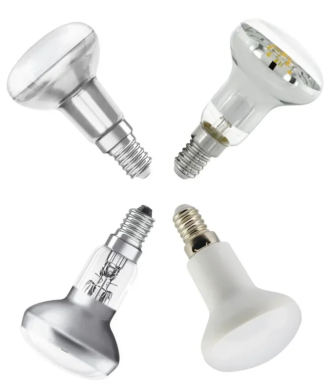E14 R50 Reflector Lamps – Halogen or LED