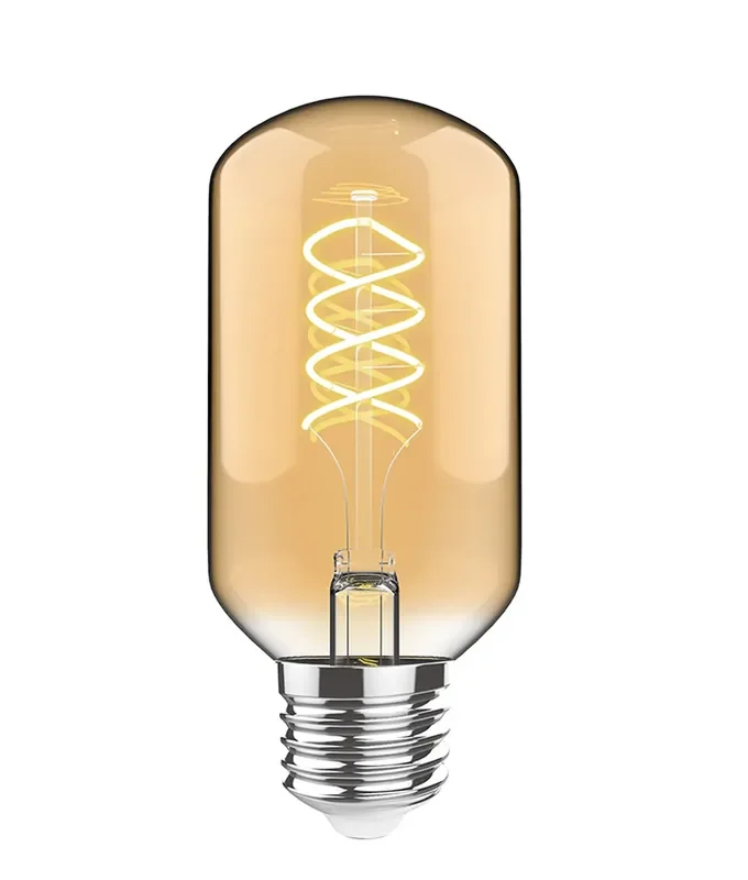 E27 4w Dimmable LED Spiral Filment Amber Lamp 110mm