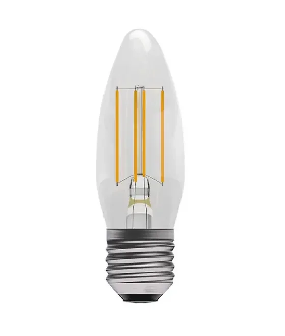E27 4w LED Filament Clear Candle Lamp – 3000k