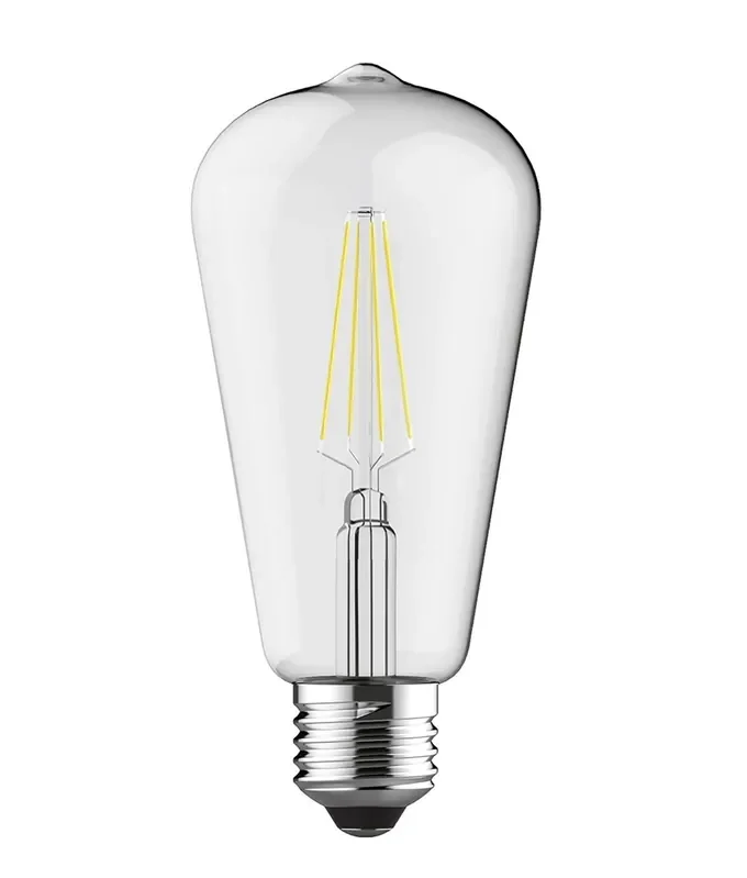 E27 6.5w ST64 4000k Clear Lamp Dimmable LED Filament – 806 Lumens